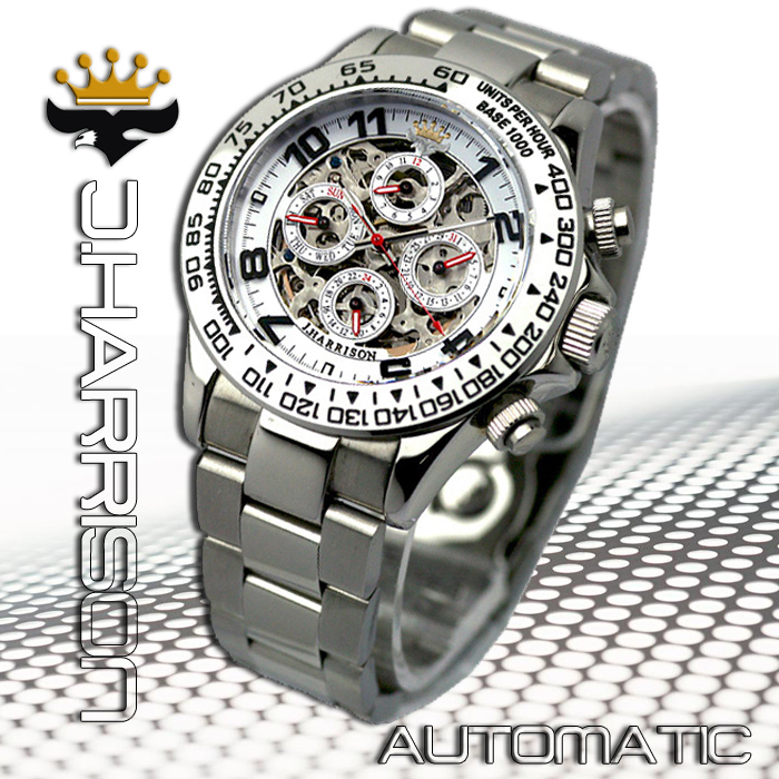 楽天市場】JH-003GW 腕時計 メンズ ブランド おしゃれ 時計 自動巻き