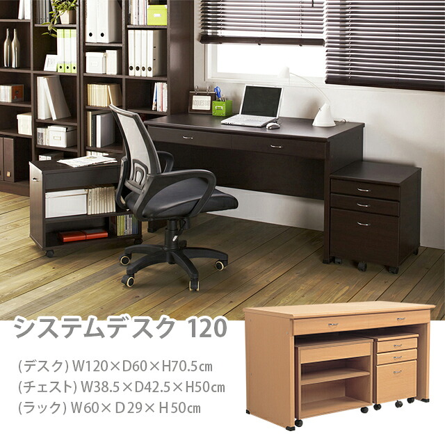取り合わせ事務机120  (自然的)