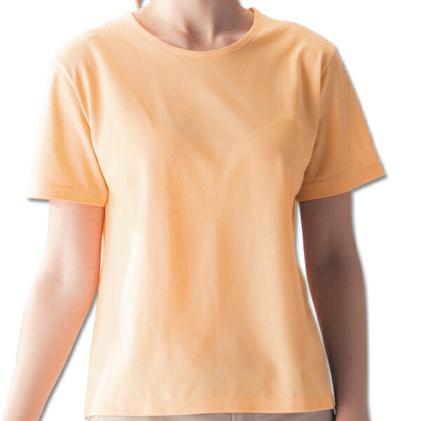 楽天市場 半袖tシャツ レディース 日本製 スポーツ アウトドア ひんやり涼感tシャツ オレンジ こだわり雑貨本舗