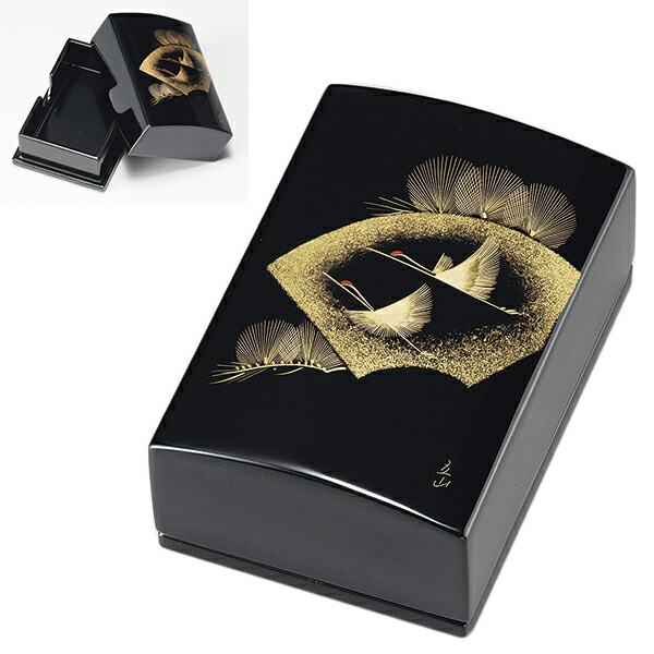 Kodawarizhompo Rakuten Global Market Nitten Writer Tomita Fan Pine In The Crane Business Card Case Small Black