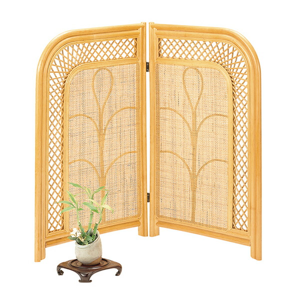 楽天市場】ラタン2枚折衝立 籐家具 衝立 ついたて スクリーン
