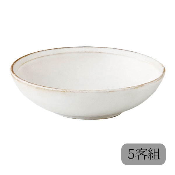 鉢 小鉢 白化粧 小付 5客組 45728 お皿 ボウル セット 5客組 陶器 日本製