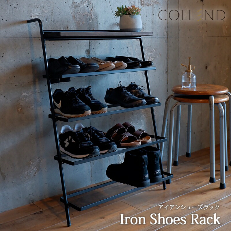 楽天市場】アイアンシューズラック Iron Shoes Rack 靴棚 下駄箱