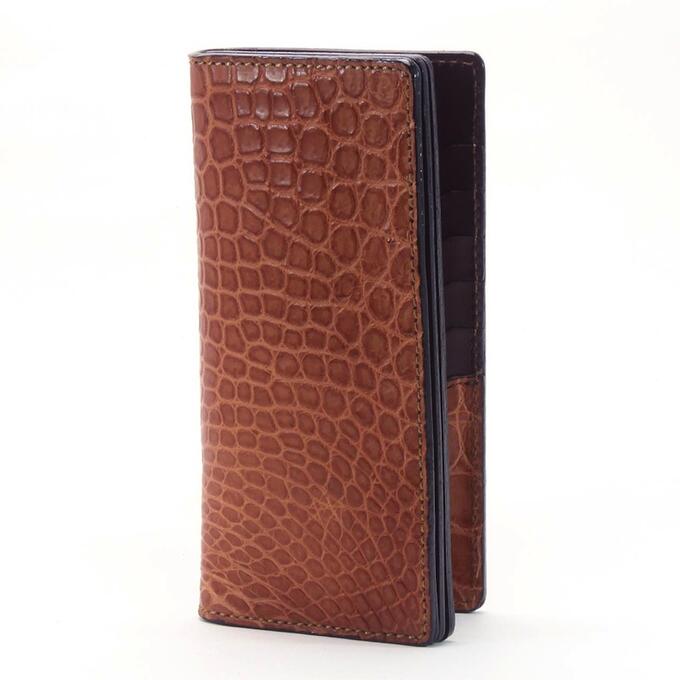 【未使用保管品】KC's ケイシーズ/クロコダイルレザー/ARIZONA/長財布 KC,s 長財布 クロコ 牛革 送料無料 スタンダードウォレット