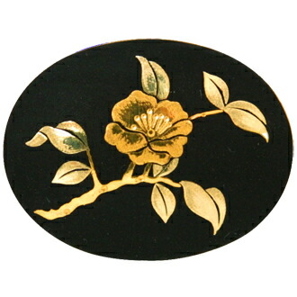 楽天市場】ブローチ 鳳凰 B-06 丸 楕円 肥後象嵌 伝統工芸品 日本製