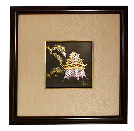 楽天市場】純金製 レリーフ額『 富士山 大 』 人間国宝 桂盛仁 工芸品