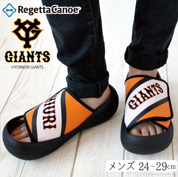 【Regetta✕巨人】サンダル　レディースМサイズ 読売ジャイアンツ リゲッタカヌー コラボ サンダル レディース
