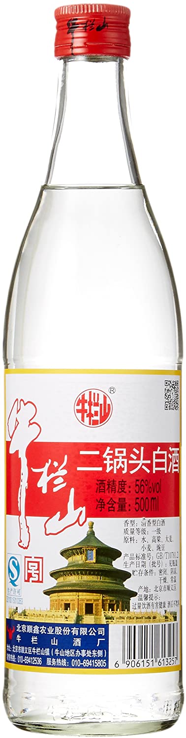 牛欄山 二鍋頭白酒 アルコードシュ 500ml スピリッツ 56度 白酒 中国焼酎 バイチュウ バイジョウ 中華お土産 中国酒 超人気の