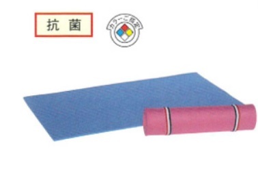 フィットネスヨガマット１枚　幅50×長さ100×厚0.7cm　日本製　抗菌　軽く柔らかく弾力性に富んでいます　保育学校用品こども良品SR5