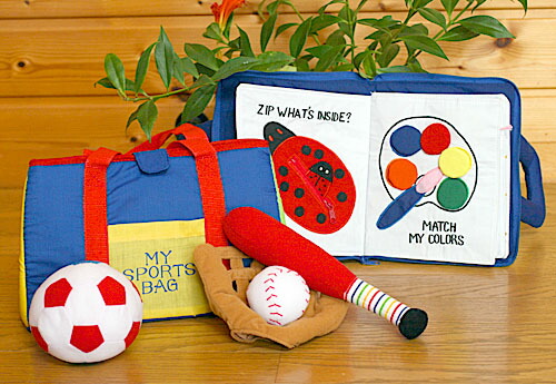 布絵本布のおもちゃmy Quiet Book ベア バッグプレイラーンギフトセット幼児教育選んで 無料ギフトラッピング New限定品 ブルーマイ スポーツ