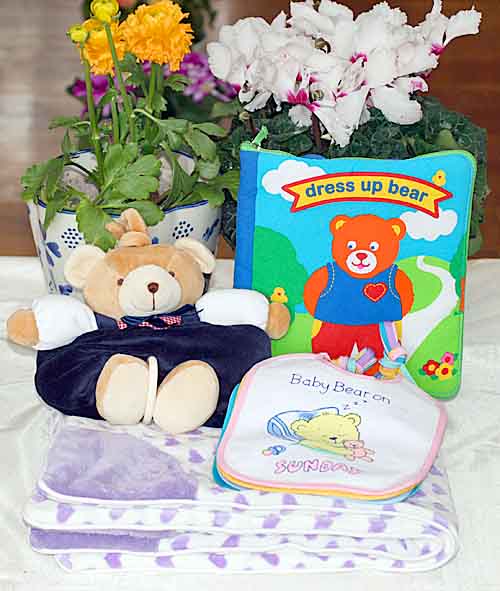布ピクチュアブックdress up bear 着飾るベア\u0026パープルのハート型柄毛布\u0026ミュージカル・プルリングトイ\"ベア\""\u0026おまけ付き添い人ウィークリビブセットスィートベビーギフトセット生み出すこと祝選んで!!無料ギフトラッピング"