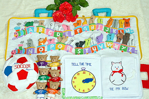 布絵本my Quiet Bookブルーストライプ My Abc Animal Train ブルー おまけ付きサッカープレイヤーズファンタイム プレイ ラーンギフトセット 知能開発レッスンブック 幼児教育選んで 無料ギフトラッピング Kanal9tv Com