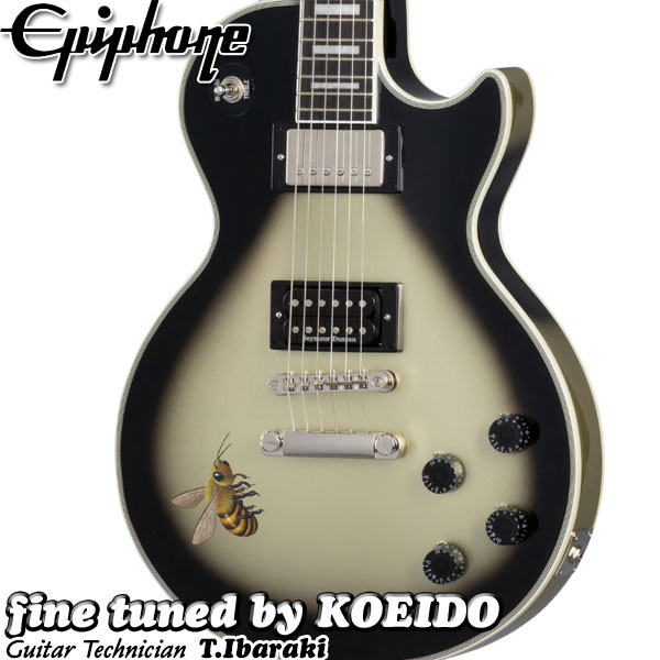 【美品、新品弦張替済】Epiphone レスポールカスタム 2024年製 動画：エピフォンから、ギブソン・カスタム・ショップ監修の決定