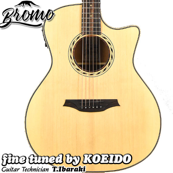 Bromo Guitars BAT 4MCE ブロモギター　エレアコ Amazon.com: Bromo BAT 4CE-12 String SG Solid Top Dreadnought