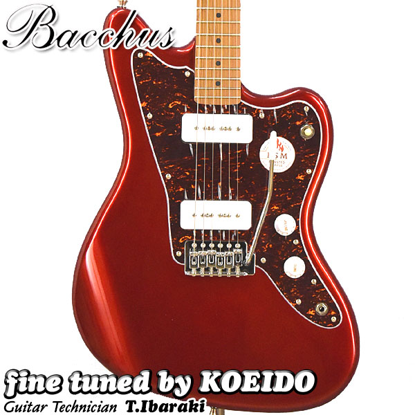 Bucchus バッカス　エレキギター　ムスタング Bacchus BMS-1-RSM/M-TTPG エレキギター初心者14点セット 【ヘッドホン