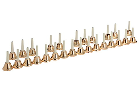 ZEN-ON ハンドベル 27個セットゴールドケース付　値下げしました ZEN-ON ハンドベル 27個セットゴールドケース付 値下げしました ZEN-ON