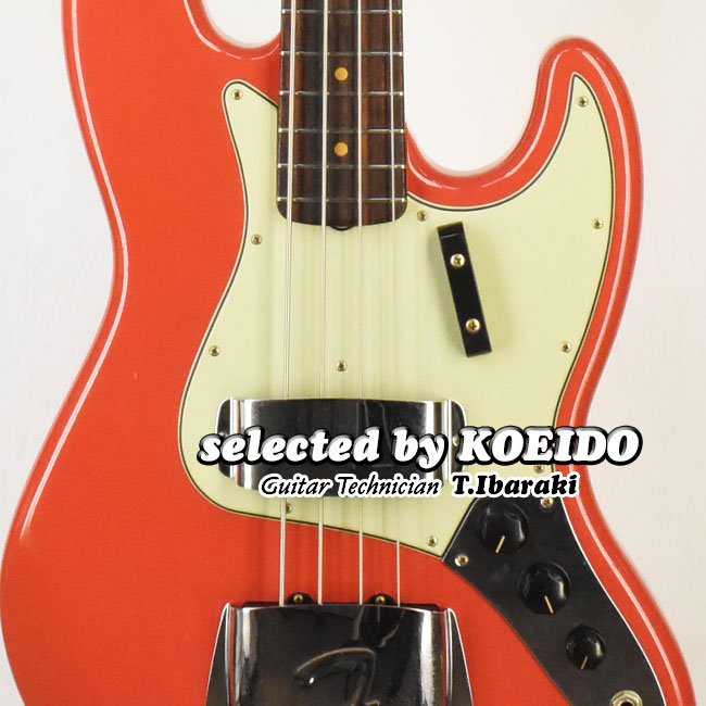 【New】Fender Custom Shop 1963 Jazz Bass Jurneyman Relic Faded Aged Fiesta Red(selected by KOEIDO)店長厳選！命を持つ２年振り別格のCS63ジャズベ！希少！｜光栄堂楽器
