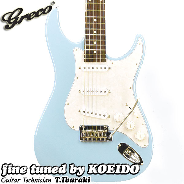 Greco WS-ADV-G Sky Blue 【クリップチューナー、ストラップ、スペア弦付き！】【送料無料】グレコ　エレキギター 日本製 Made In Japan
