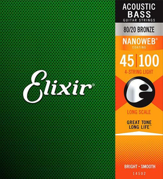 Elixir Acoustic Bass Strings Light #14502 【送料無料】【定形外郵便発送】