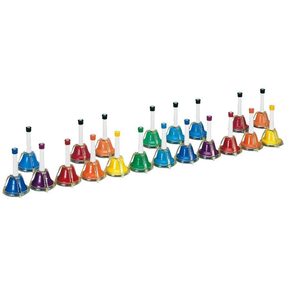 楽天市場】全音 ミュージックベル ハンドベル カラー 20音 タッチ式