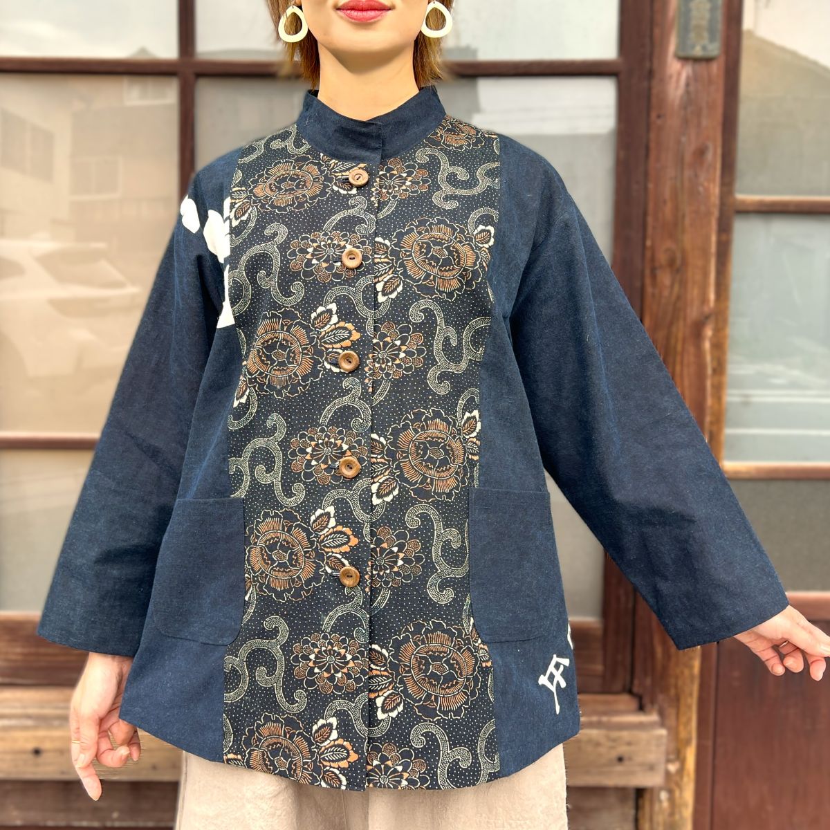 楽天市場】【庄内刺し子ジャケット】夢屋家一点物オリジナル羽織物