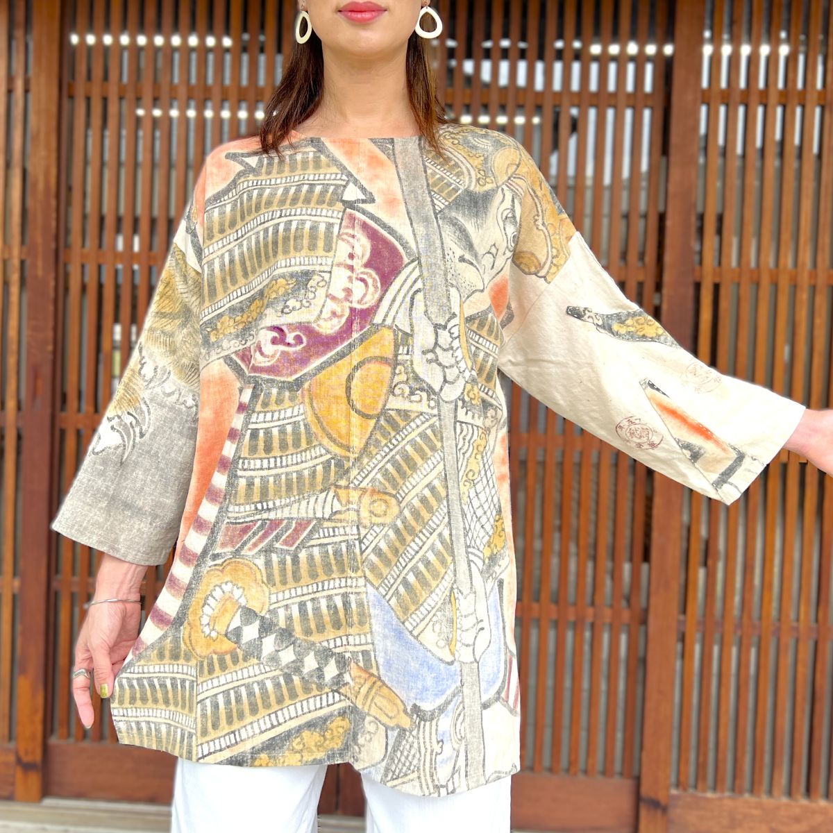 楽天市場】【古布リメイクチュニック】作家一点物オリジナル創作服綿