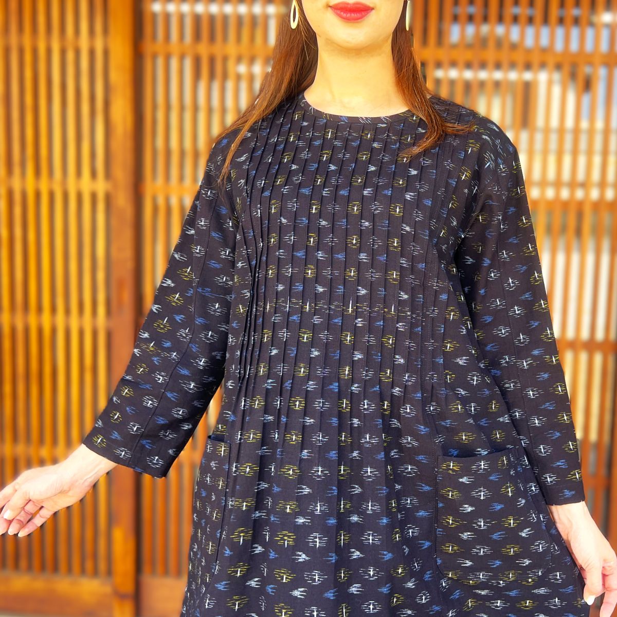 楽天市場】【有松絞り浴衣リメイクワンピース】高木ふくえ作 楽天市場】【有松絞り浴衣リメイクワンピース】高木ふくえ作