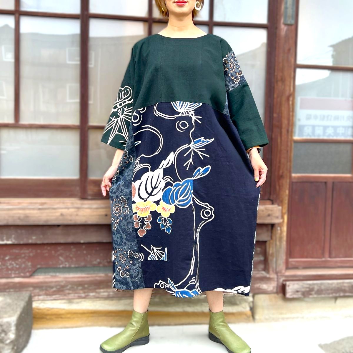 楽天市場】【鳥獣戯画柿渋染めパンツ】当店オリジナルデザイン綿