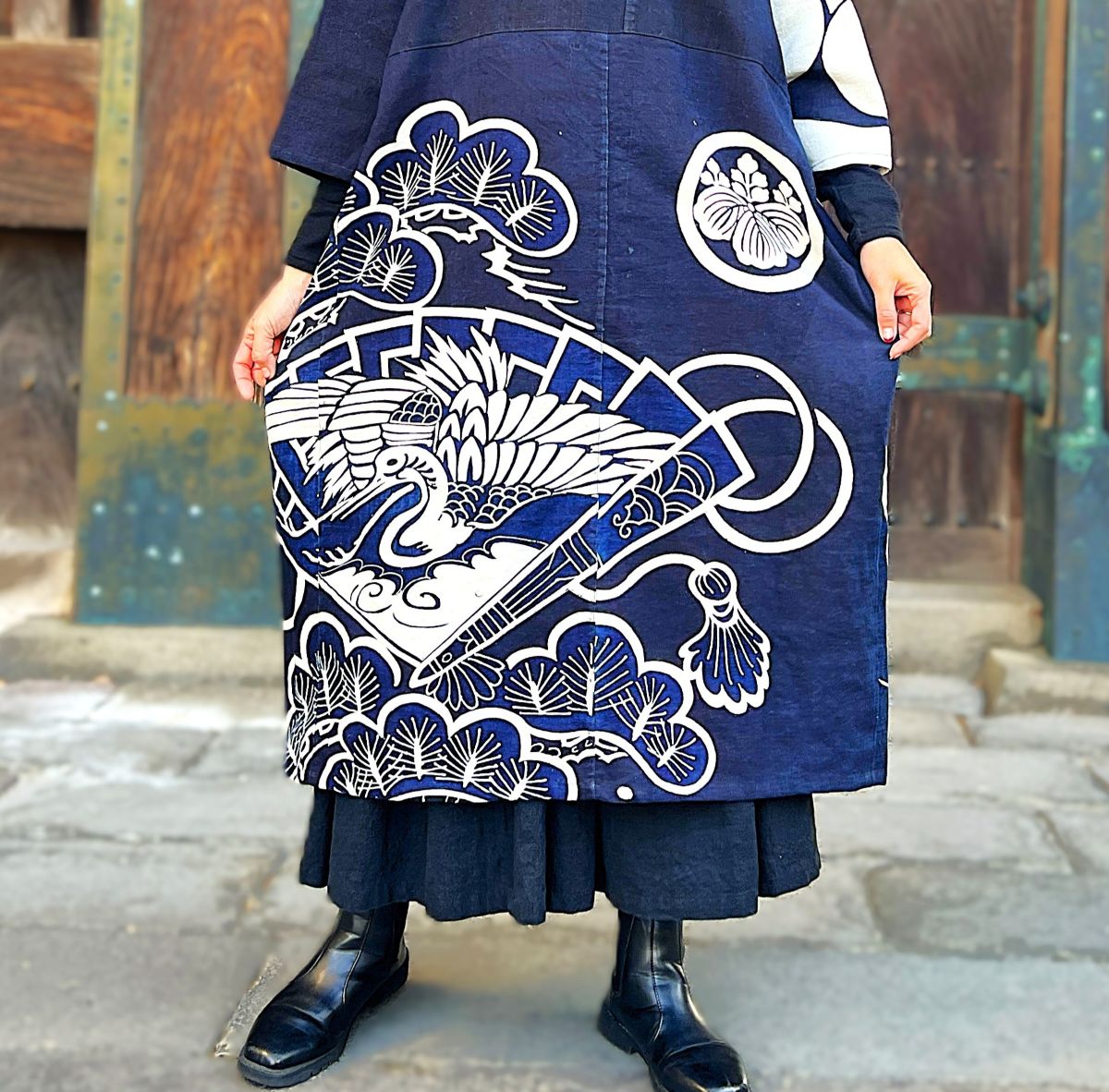 楽天市場】【古布リメイクワンピース】作家一点物綿100％ミセス40