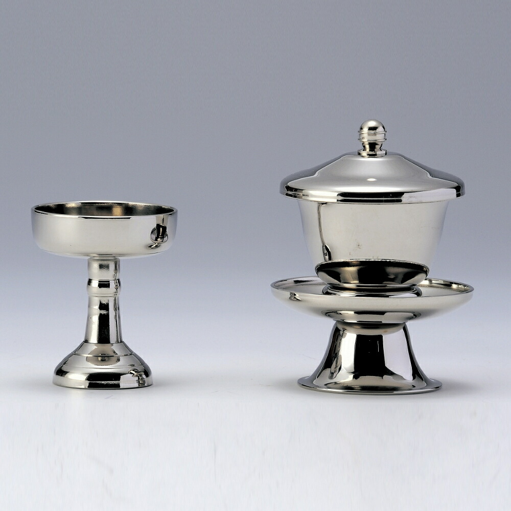 楽天市場 創価学会仏壇 創価学会仏具 ミニ仏壇 コンパクト仏壇 仏器 茶湯器 ご飯入れ お水入れ ステンレス仏茶器 壁掛け仏壇の広布堂 楽天市場店