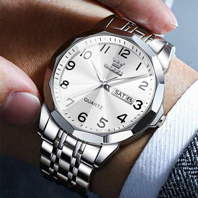 楽天市場】手元キラリ！クォーツ時計[メンズ クォーツ 腕時計