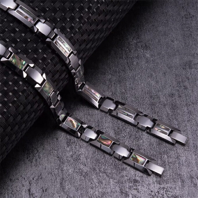 ジュエリー タングステン鋼 Tungsten バングル 磁気 ブレスレット エネルギーマグネット付き 磁気ブレスレット リング 痩身 調節可能 健康エネルギー 高磁石 瞑想 ヨガ 指輪 銅ブレスレット ハンドメイド