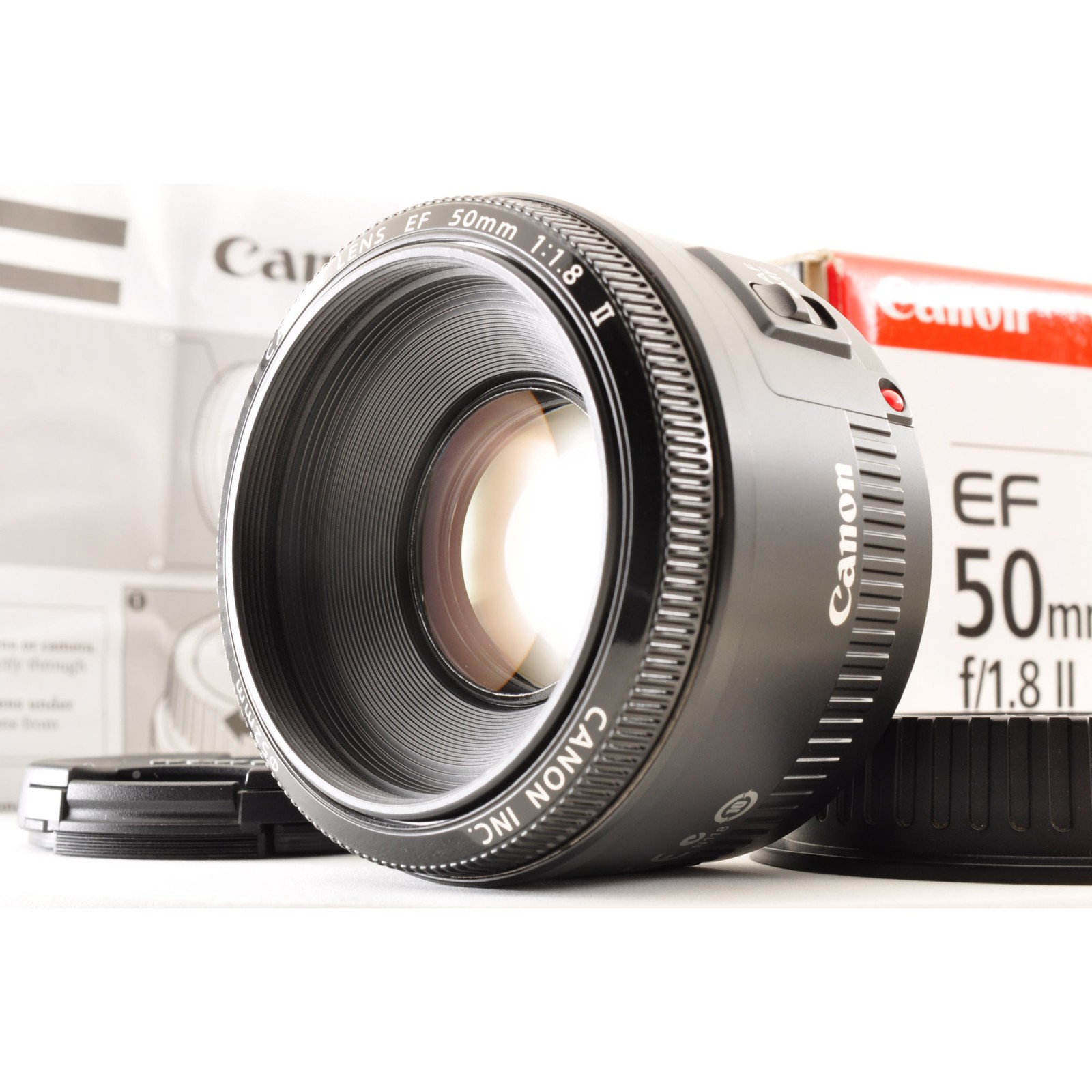 【中古】【 Canon EF 50mm f/1.8 II AF標準単焦点レンズ, BOX 】 キヤノン canon ef レンズ 中古 中古レンズキャノン canon EF カメラレンズ 一眼レフ用 軽量 コンパクト キヤノンレンズ EFマウント 初心者向け 背景ぼけ ポートレート撮影 スナップ 旅行撮影 屋内撮影 美品