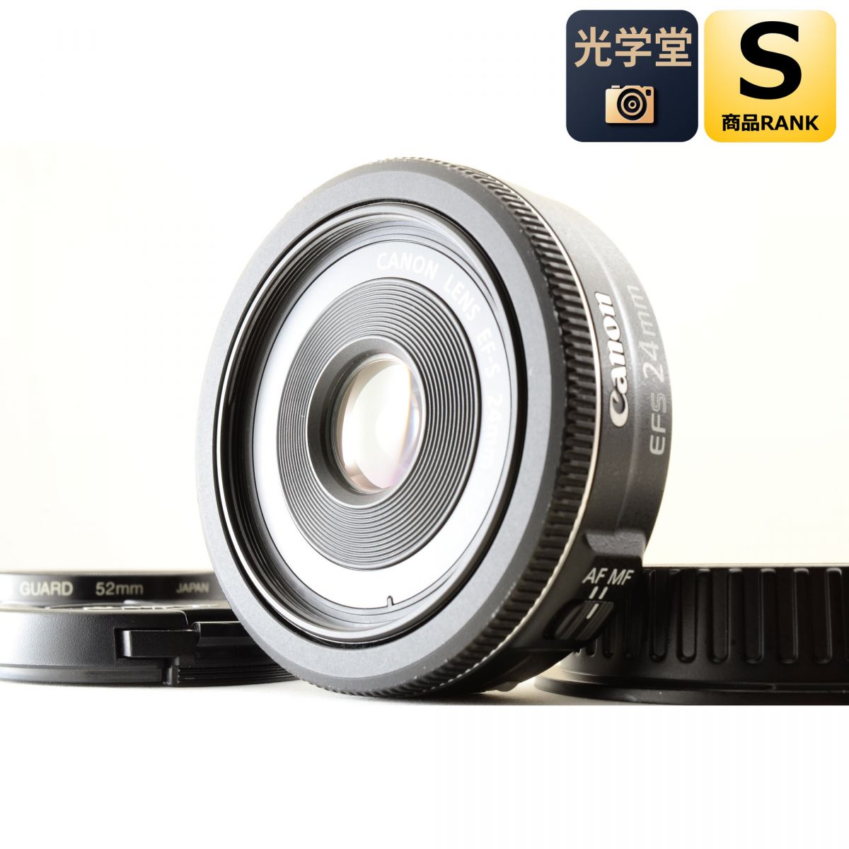 【中古】Canon EF-S 24粍 F2.8 STM 単興味の中心 Canon EF-Sマウント用 写真機水晶体 取り替えっこ水晶体 加農砲