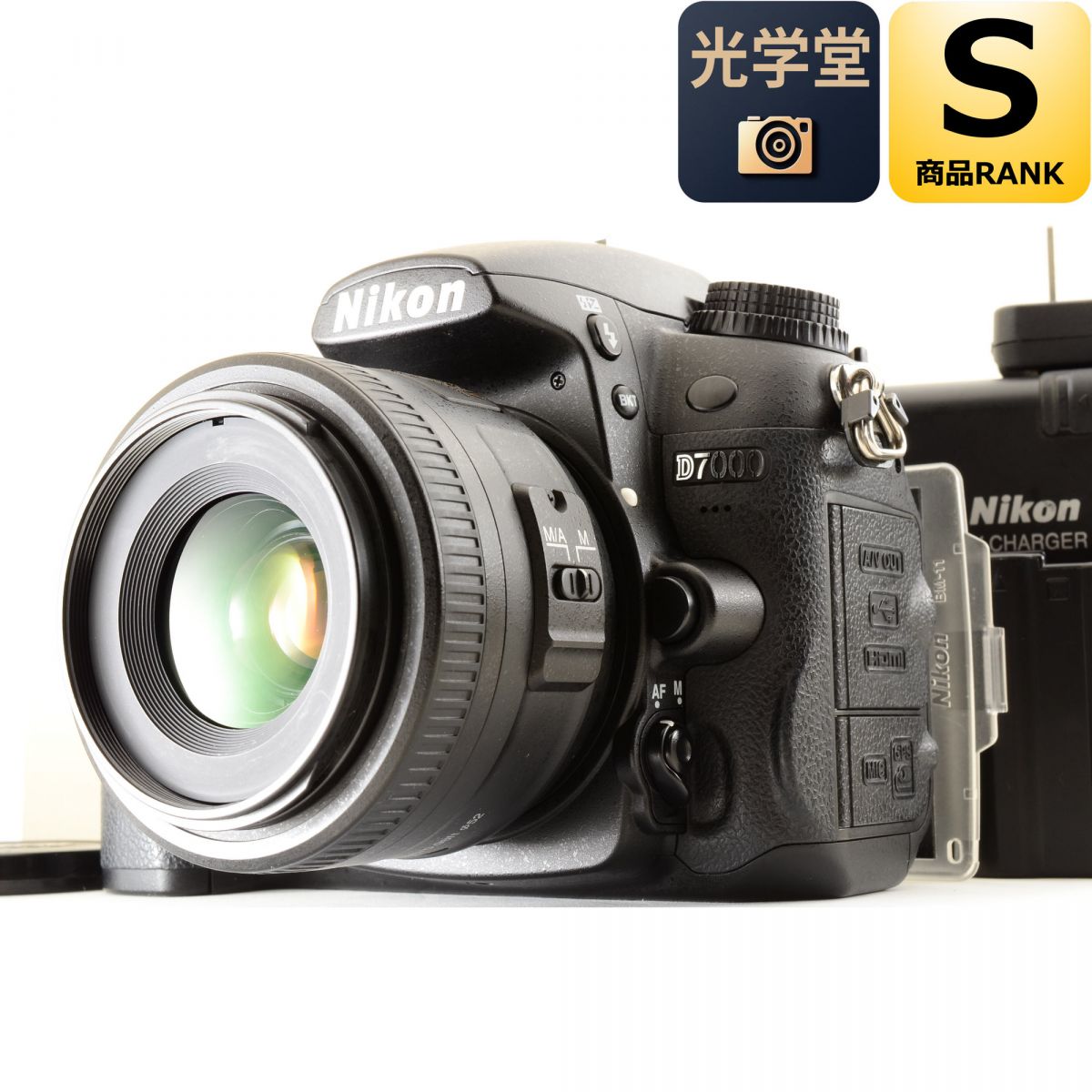 【中古】Nikon D7000 AF-S DX 35粍 F1.8G 単興味の中心水晶体 ニコン 一眼二眼レフ 写真機水晶体 取り替えっこ水晶体