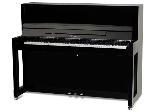 【おこのみレンタル】　フォイリッヒ Mod.115 プレミエール＜BlackPolish　SilverMetal＞（新品）｜古河ピアノガーデン