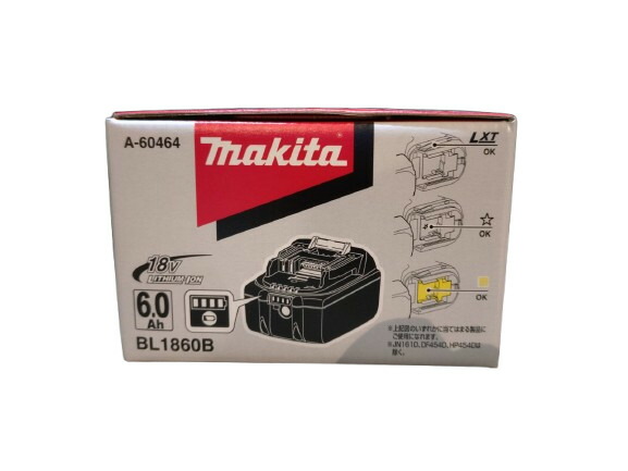 マキタ (Makita) 国内 置き目品 完全無欠  雪目じるし リチウムイオン 蓄電池 BL1860B 18V 6.0Ah A-60464 かざり付ける箱付き添い人