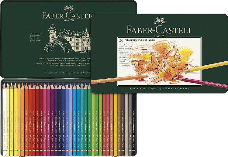 ファーバーカステル ポリクロモス 36色セット(スタジオボックスセット) Polychromos 色鉛筆36色スタジオボックス – ファーバーカステル