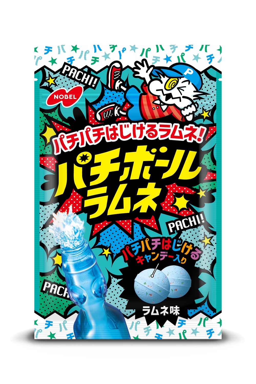 楽天市場】ノーベル製菓 パチボールラムネ ラムネ味 コーラ味 グレープ
