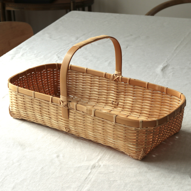 楽天市場】【岩手県二戸 鳥越竹細工】スズ竹(篠竹) ごかご(椀かご) 深