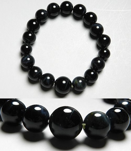 ＼お買い物マラソン！最大7％OFF／青虎目石 丸玉腕輪 １２ｍｍ共仕立て