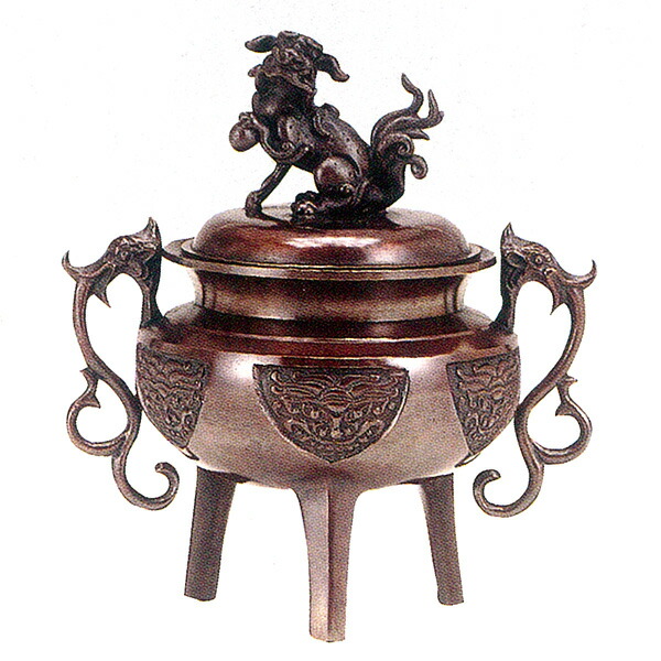 楽天市場】織田幸銅器 香炉 福徳獅子 49-06 高岡銅器 仏具 高級 高級