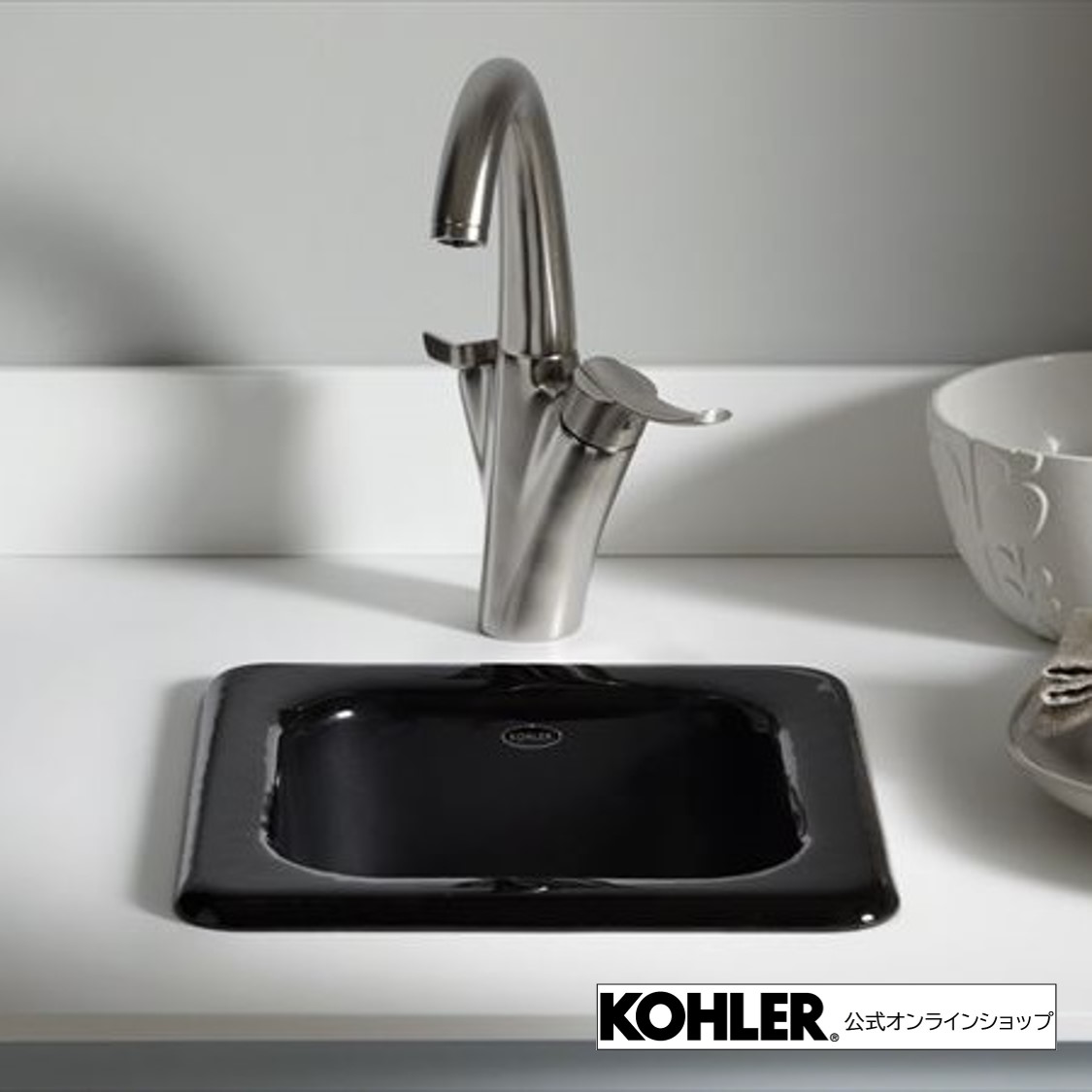 新発売の アウトレット品 廃盤 Kohler コーラー アディソン Addison 鋳物ホーロー オーバーカウンター バーシンク 正規輸入品 輸入元保証付き 7 ブラック色 W330xd330xh168mm K 6552 7 オシャレ ブラックシンク ミニシンク Kohler公式オンライン