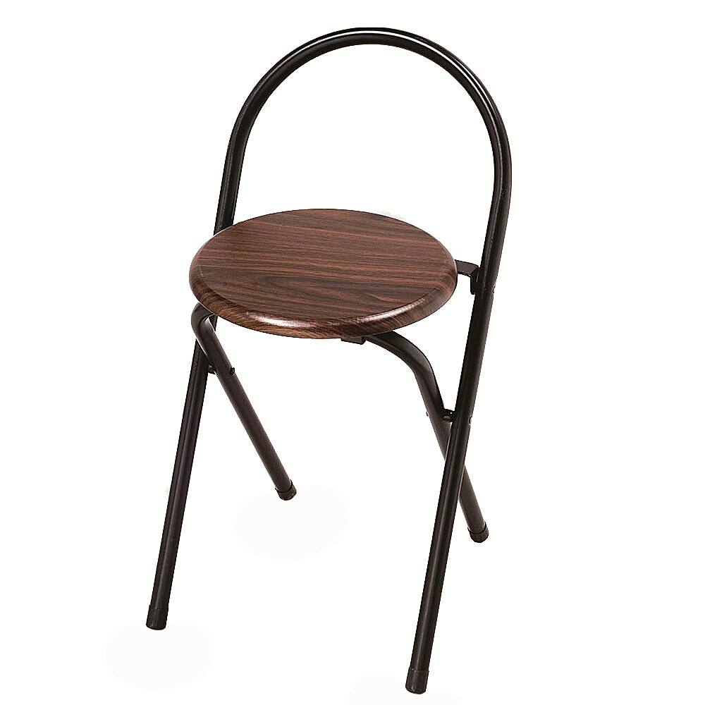 折りたたみ フォールディングチェア チェア 在庫限り 折り畳みチェア イス 椅子 かわいい コーナン おしゃれ ブラック スツール ダークブラウン