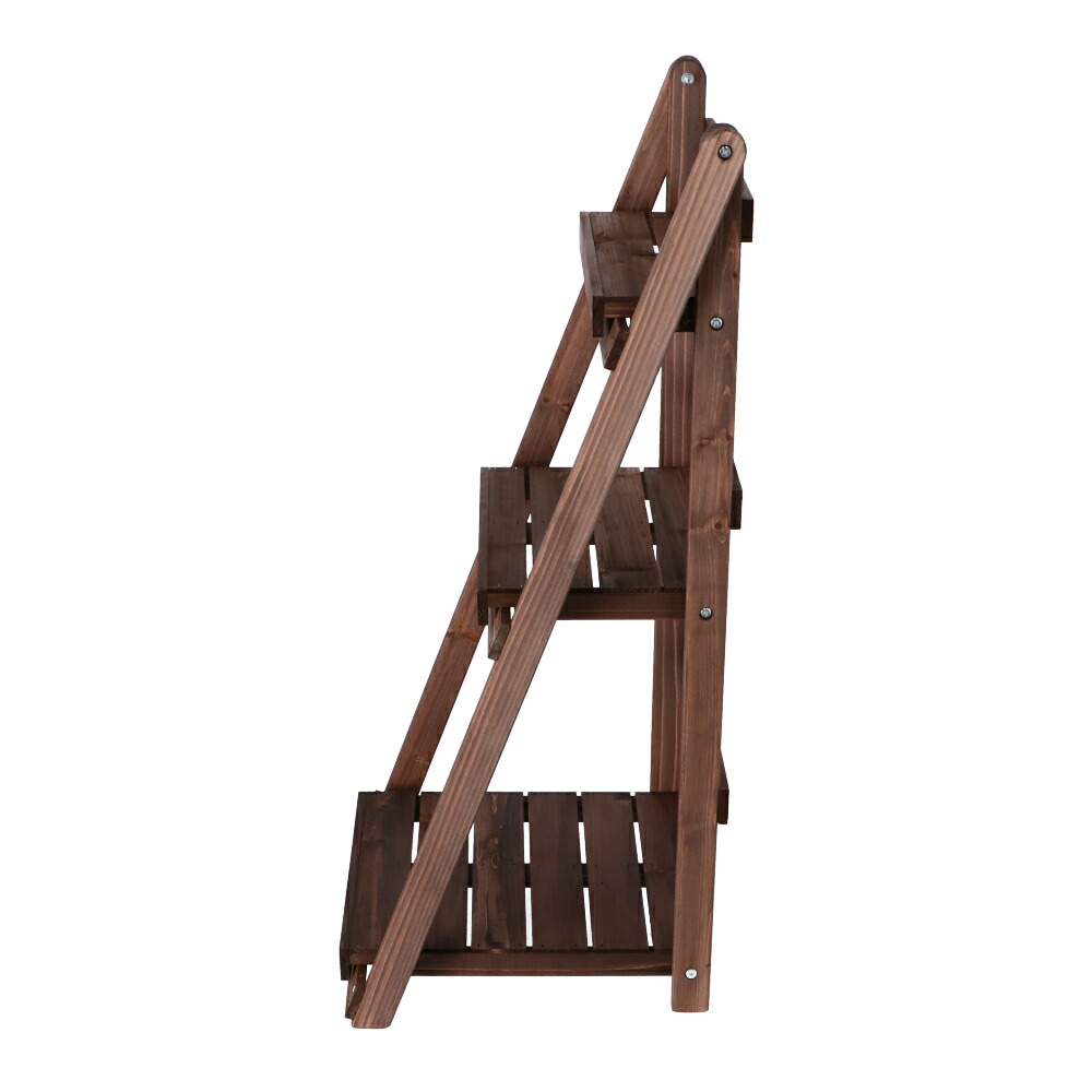 楽天市場 コーナン オリジナル Lifelex 木製フラワースタンド ３段 ダークブラウン コーナンｅショップ 楽天市場店