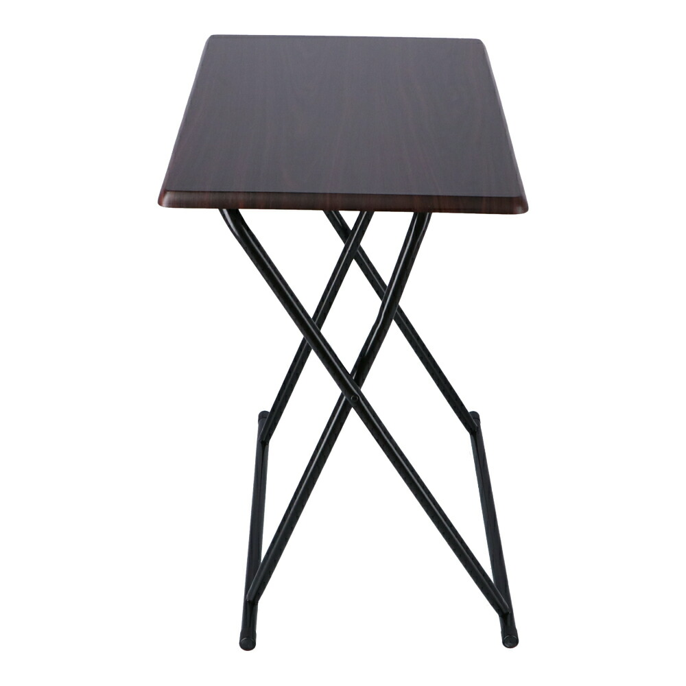 折りたたみ 即発送可能 フォールディングテーブル テーブル 折り畳みテーブル デスク おしゃれ かわいい ダークブラウン ブラック コーナン