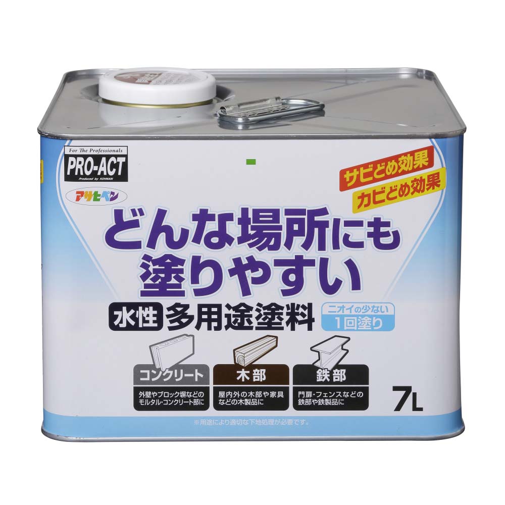 【ポイント3倍 4/8-4/10まで】アサヒペン　水性多用途ＳＤ　７Ｌ　アイボリー 約幅240×奥行240×高さ175ｍｍ
