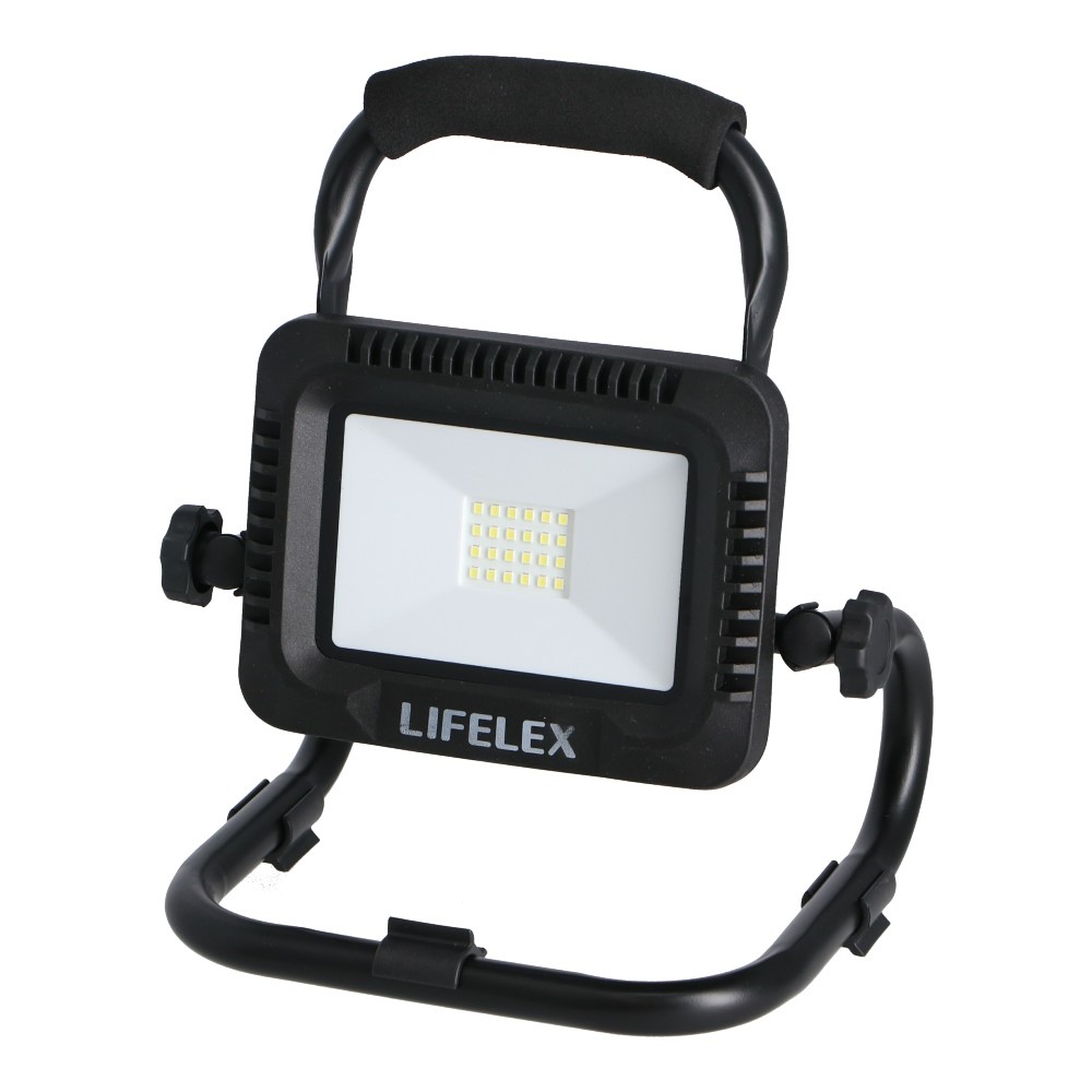 コーナンオリジナル LIFELEX １０．８Ｖ充電式LED投光器　ＫＭＬＴ－１０８　全光束　強：約１０００ＬＭ　弱：約５００ＬＭ (約)長さ225×幅165×高さ275mm