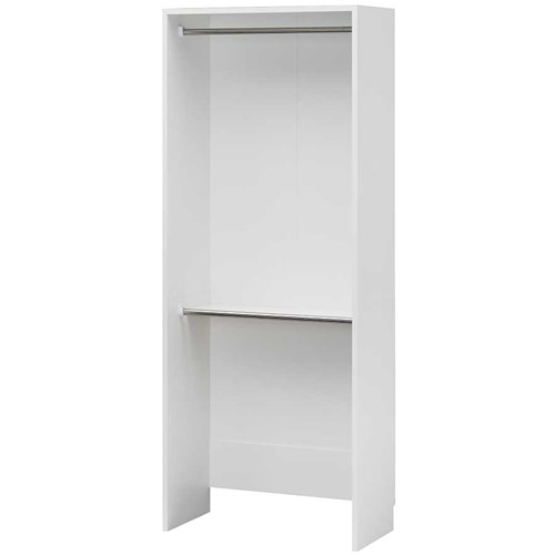 【メーカー直送】白井産業 ポルターレクローク POC-2080WP WH ホワイト(約)幅800×奥行394×高さ2000mm