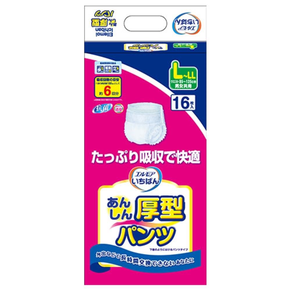 【楽天市場】カミ商事エルモア いちばん あんしん厚型パンツ L～LL 16枚：コーナンeショップ 楽天市場店